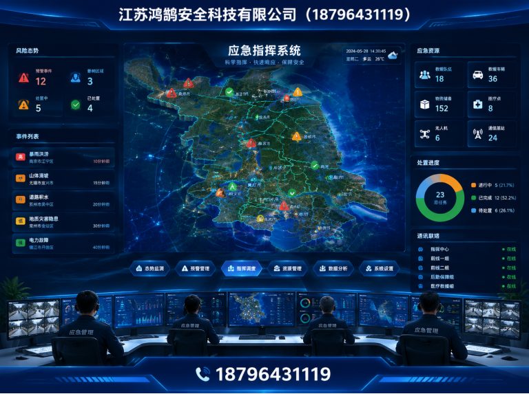 自贡消防通信指挥展示图